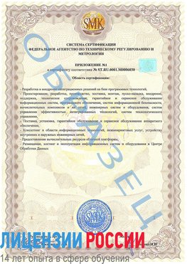 Образец сертификата соответствия (приложение) Ярославль Сертификат ISO 27001